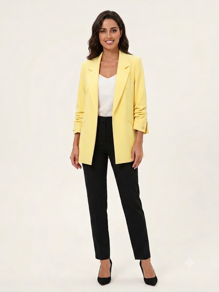 MARE SOLE Blazer Ceket 600 - SARI