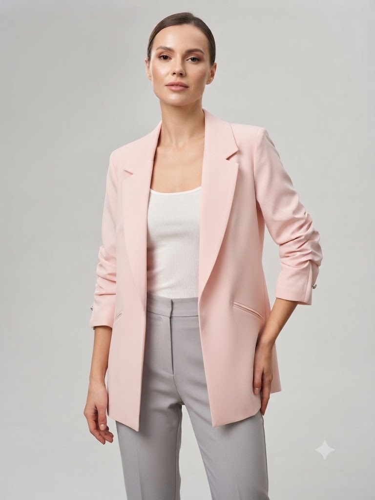 MARE SOLE Blazer Ceket 600 - pembe