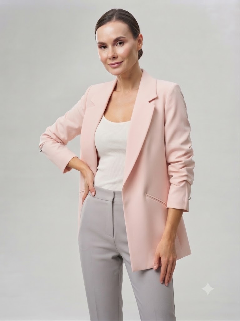 MARE SOLE Blazer Ceket 600 - pembe