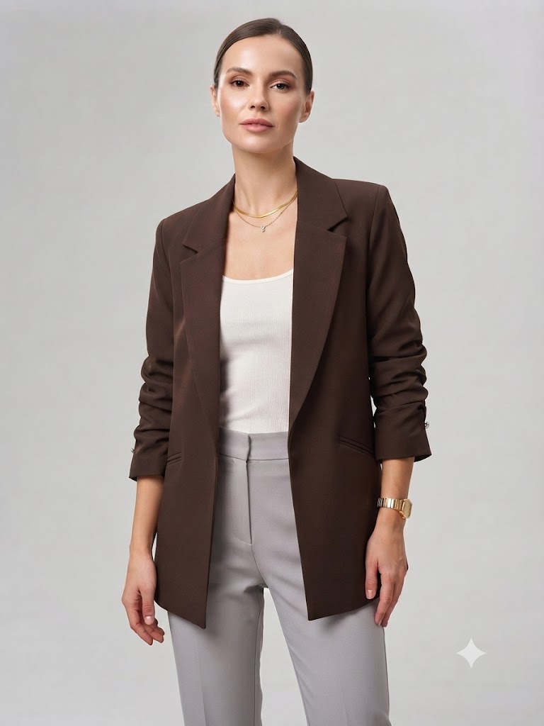 MARE SOLE Blazer Ceket 600 - kahve