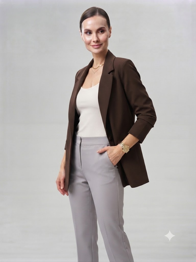 MARE SOLE Blazer Ceket 600 - kahve