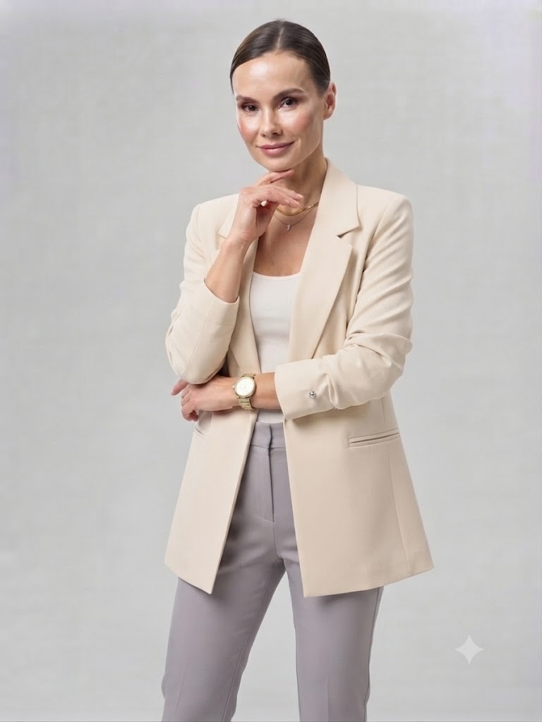MARE SOLE Blazer Ceket 600 - BEJ