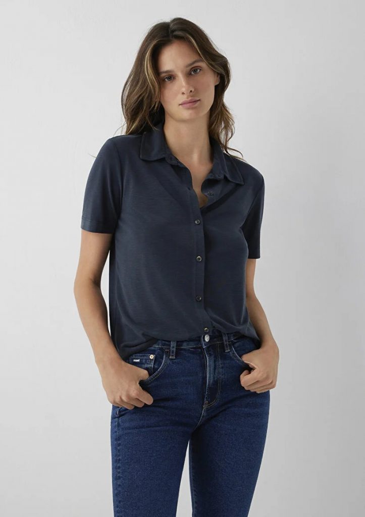 MAVİ Siyah Polo Tişört M1620171-900 - Siyah