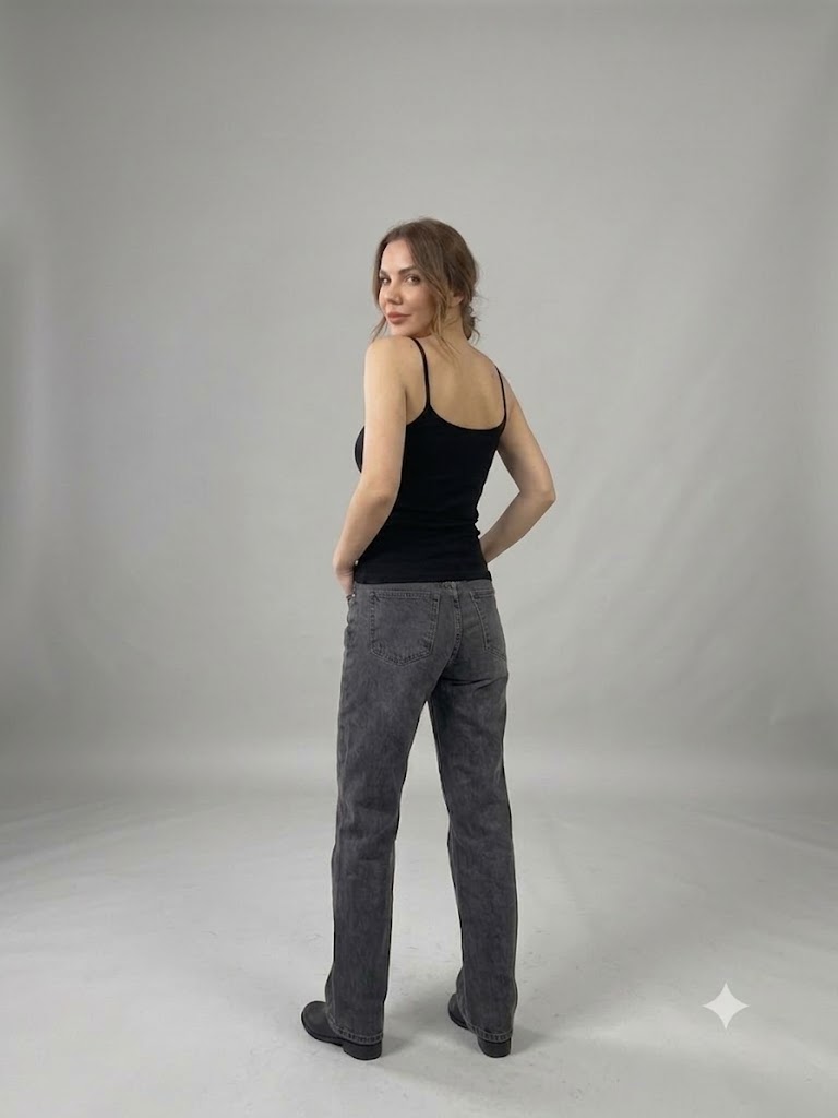 ON TRİKO İp Askılı Basic Bluz 71566 - Siyah