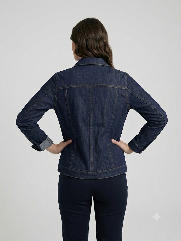 TOLGA SARAÇOĞLU Premium Denim Kadın Ceket 50166 - Lacivert