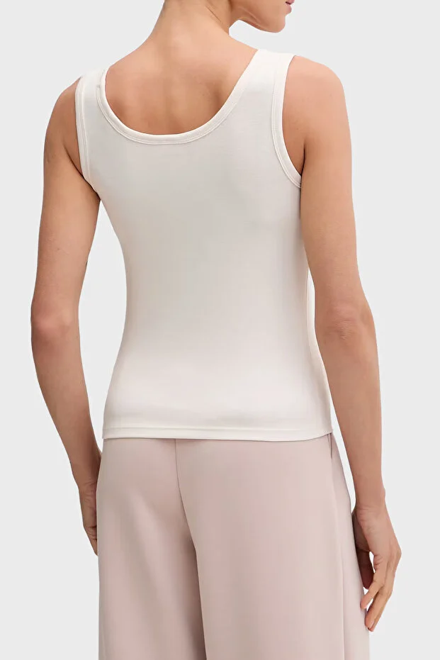 GUESS  Guess Olympe Kadın Aktif Modal T-shırt V6YP09K4312 - EKRU