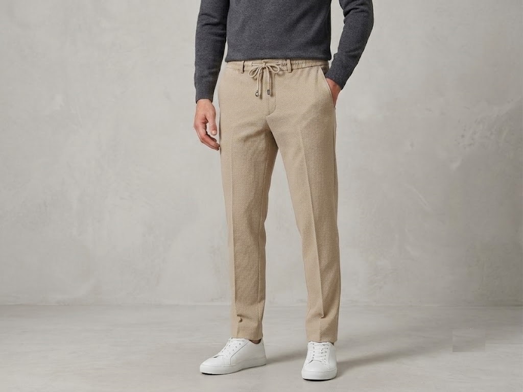 CAVANNA Jogger Fit Smart-Casual Pantolon 9395 - BEJ