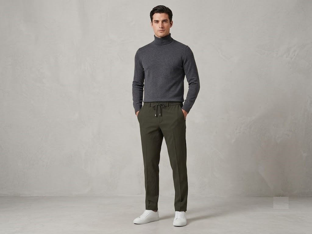 CAVANNA Jogger Fit Smart-Casual Pantolon 9395 - HAKİ