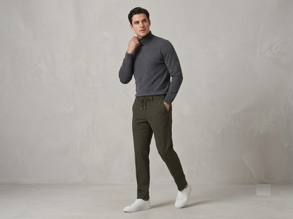 CAVANNA Jogger Fit Smart-Casual Pantolon 9395 - HAKİ
