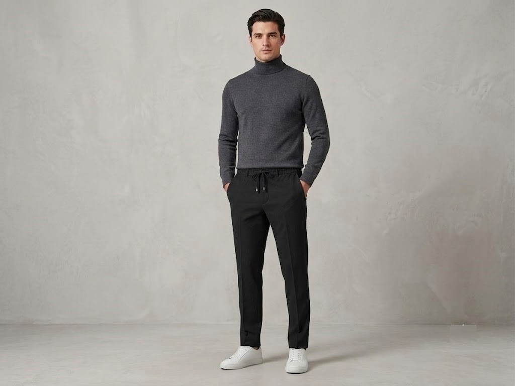 CAVANNA Jogger Fit Smart-Casual Pantolon 9395 - Siyah