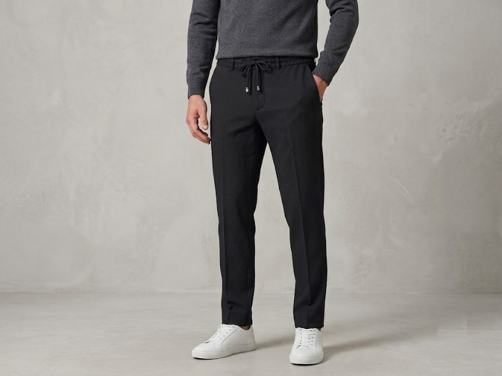 CAVANNA Jogger Fit Smart-Casual Pantolon 9395 - Siyah