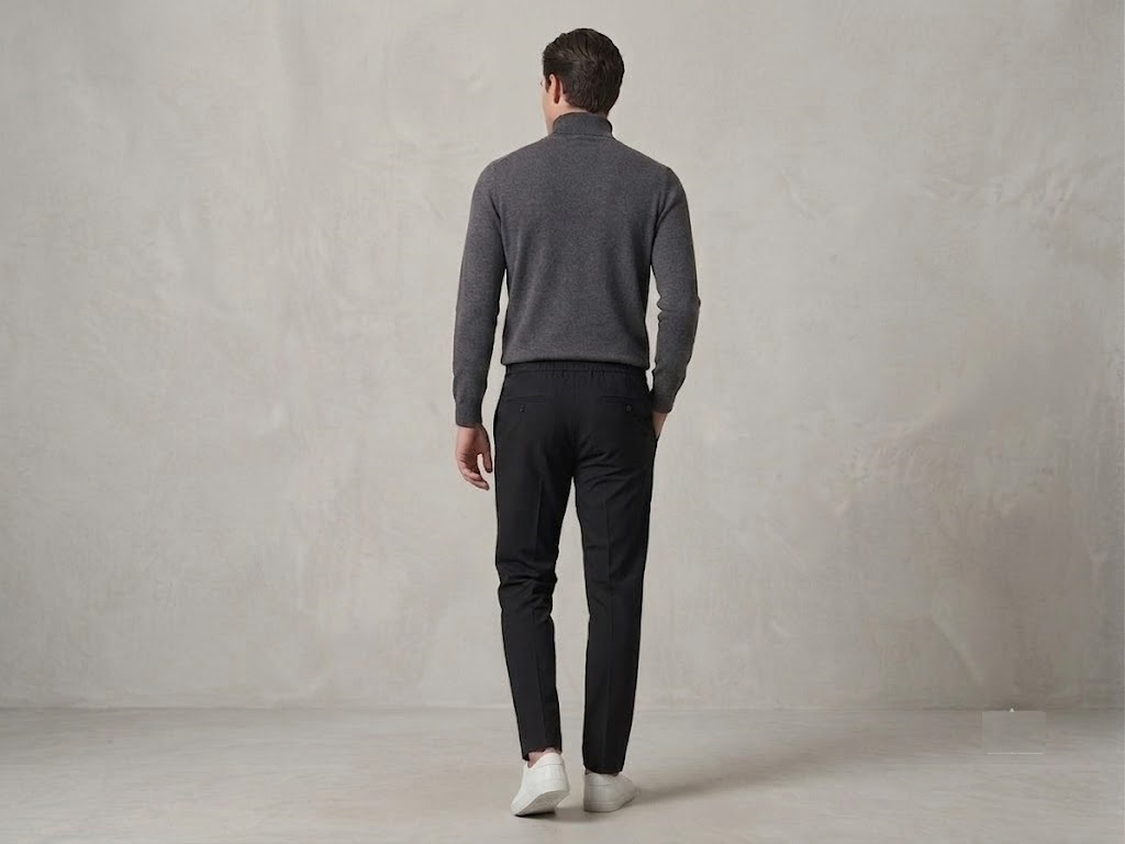 CAVANNA Jogger Fit Smart-Casual Pantolon 9395 - Siyah