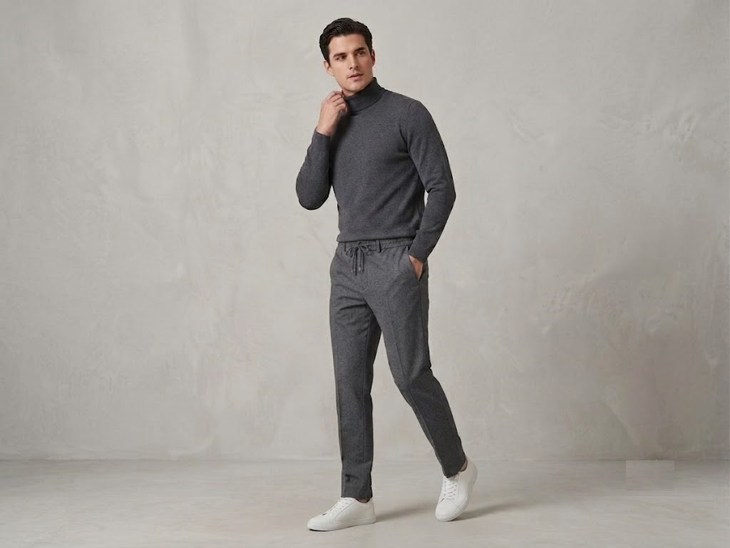 CAVANNA Jogger Fit Smart-Casual Pantolon 9395 - GRİ