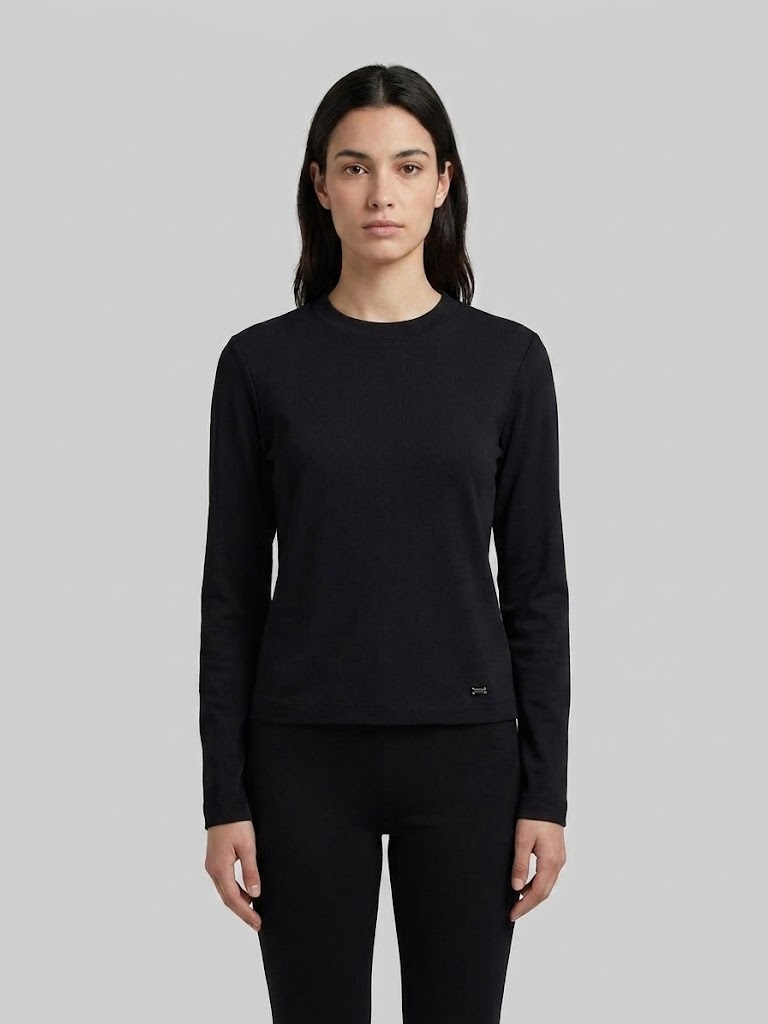 DOSSO DOSSİ PHARDİ Bisiklet Yaka Metal Logolu Basic T-Shirt 3023