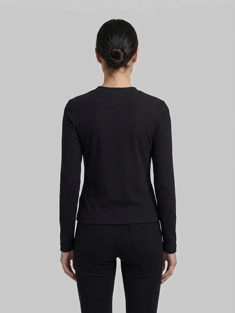 DOSSO DOSSİ PHARDİ Bisiklet Yaka Metal Logolu Basic T-Shirt 3023