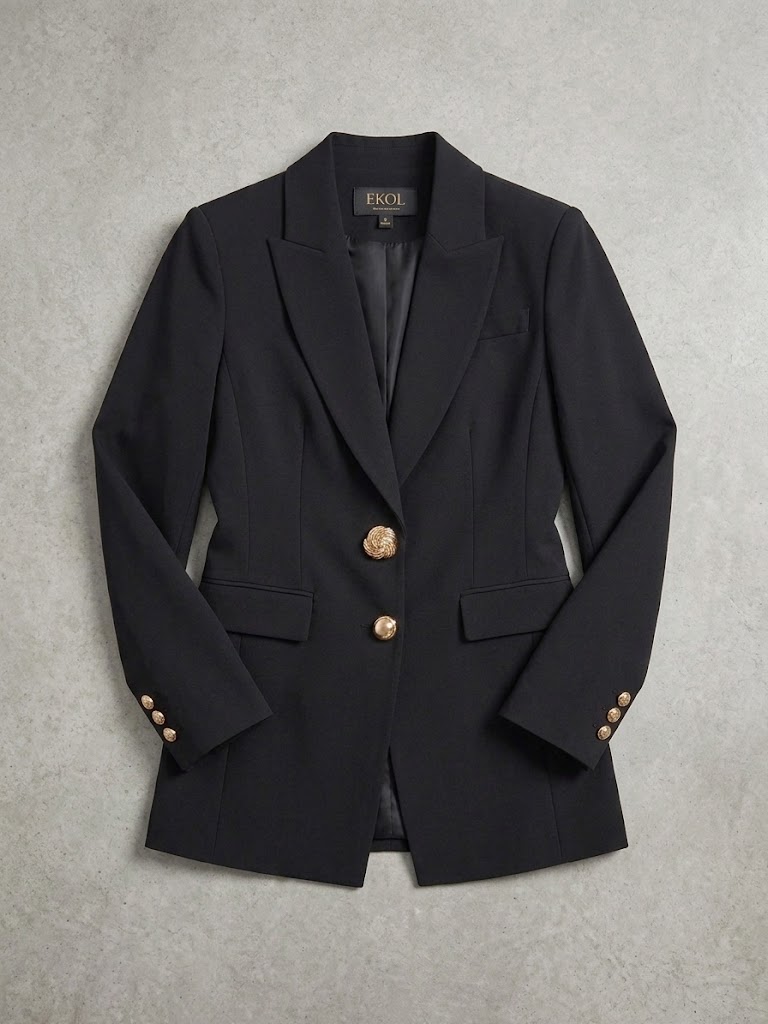 EKOL Şık Blazer Ceket 4011