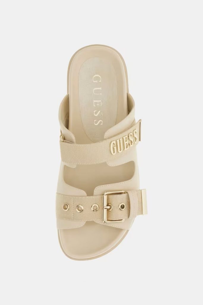 GUESS Faxona Logo Sandalet FLTFAXFAB03 - BEJ