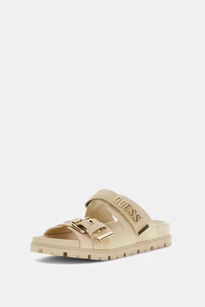 GUESS Faxona Logo Sandalet FLTFAXFAB03 - BEJ