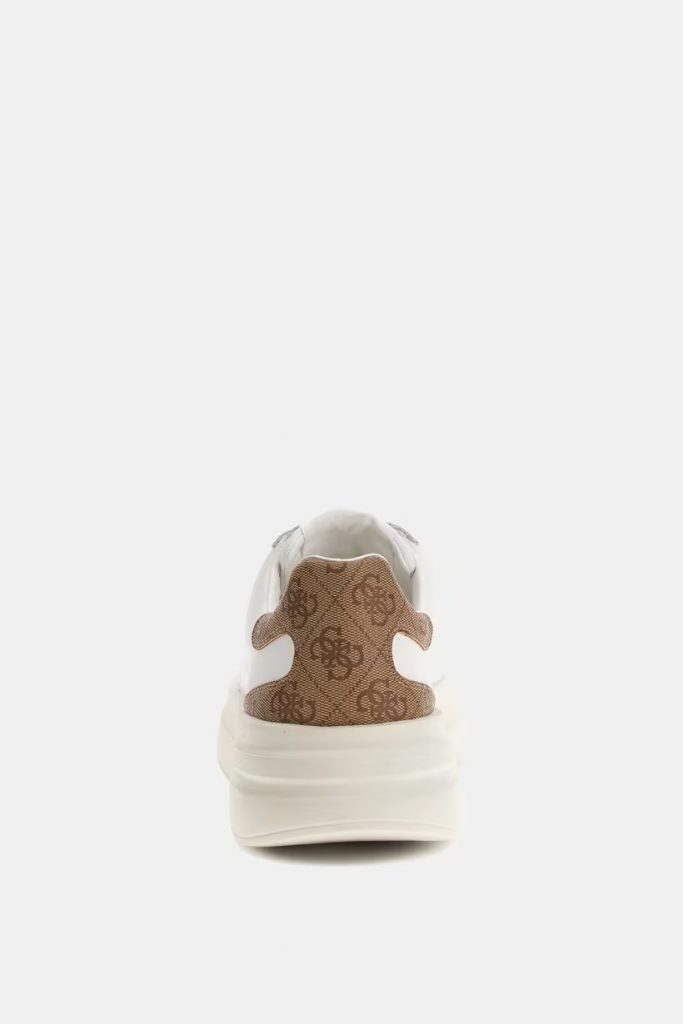 GUESS Elba 4g Logolu Sneaker FMPVIBLEA12 - beyaz-kahve