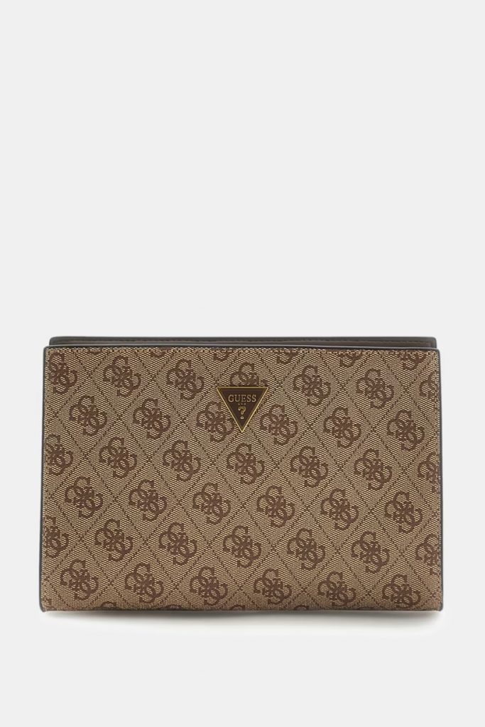 GUESS Milano Logolu Çapraz Askılı Çanta HMMILOP6157 - bej-kahve