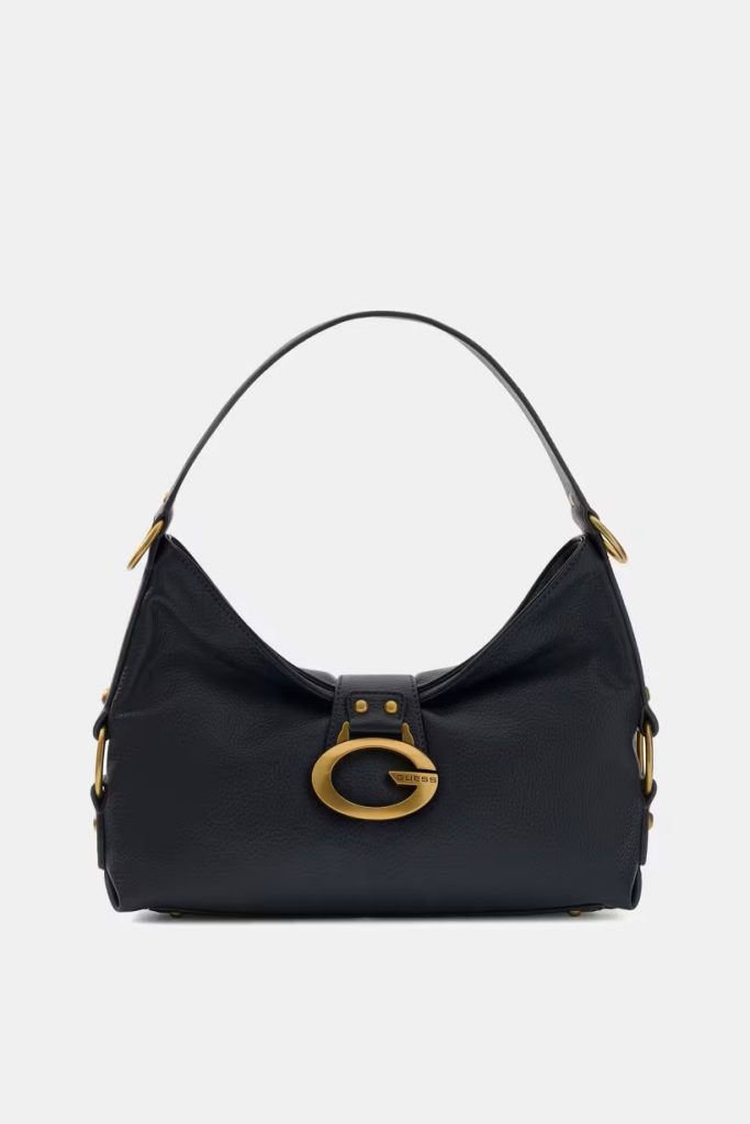 GUESS Camden Orta Boy Omuz Çantası HWBB9308180 - Siyah