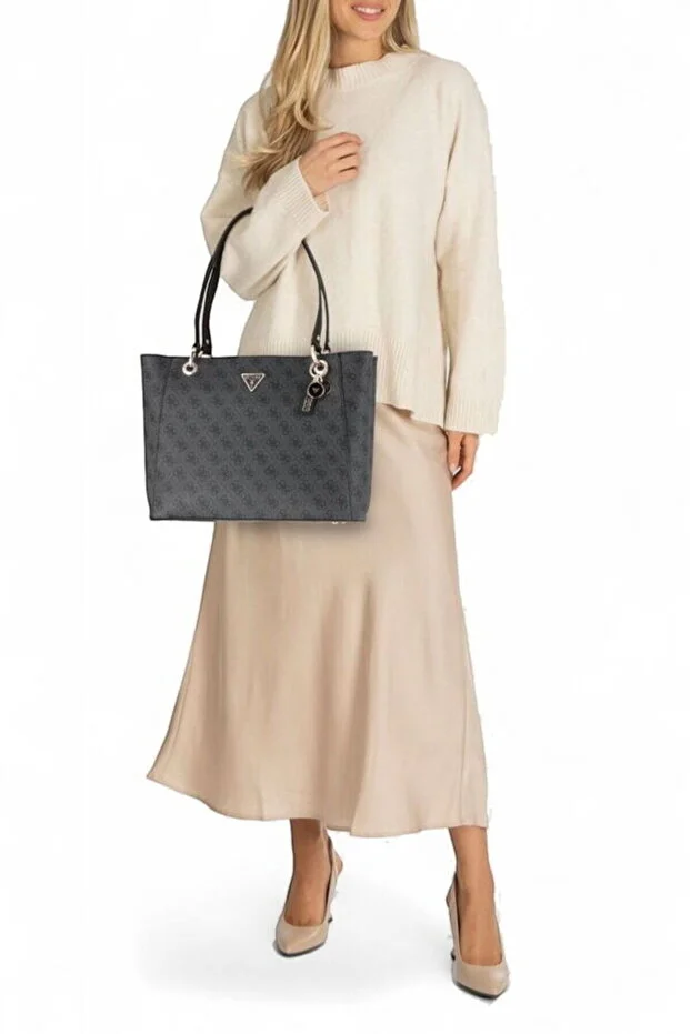 GUESS  Noelle II Antrasit Kadın Omuz Çantası HWBG9672250 - ANTRASİT