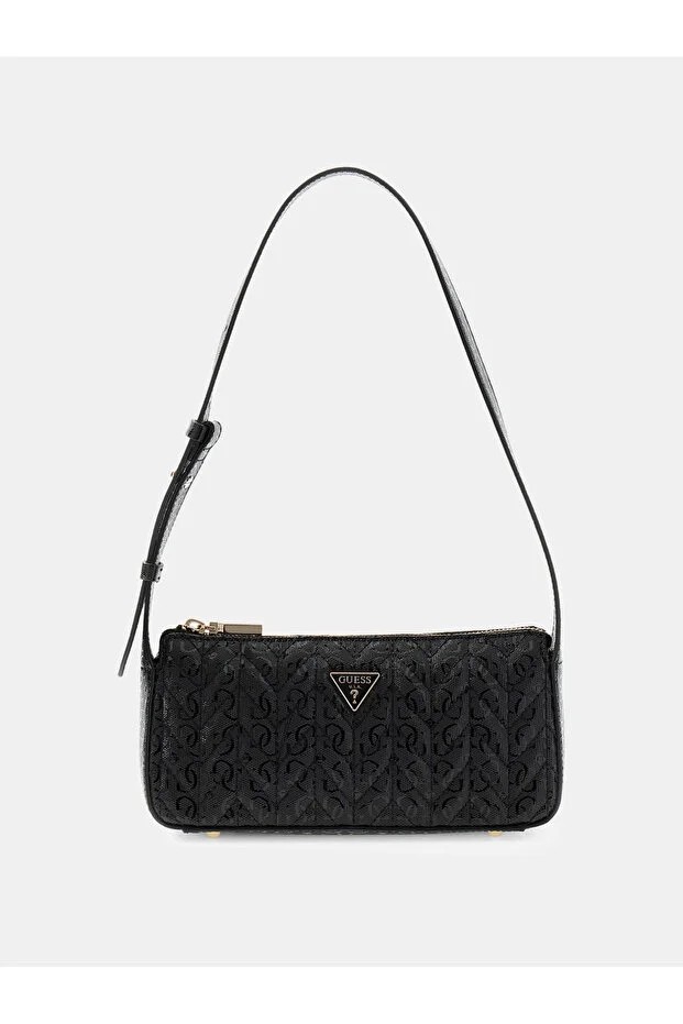 GUESS Stacey Omuz Çantası HWGG9741720 - Siyah