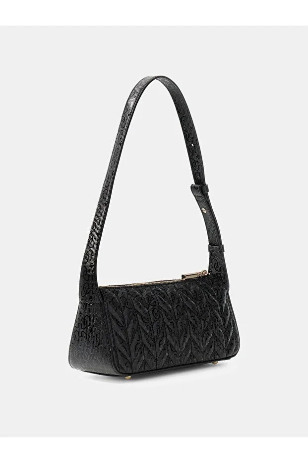 GUESS Stacey Omuz Çantası HWGG9741720 - Siyah