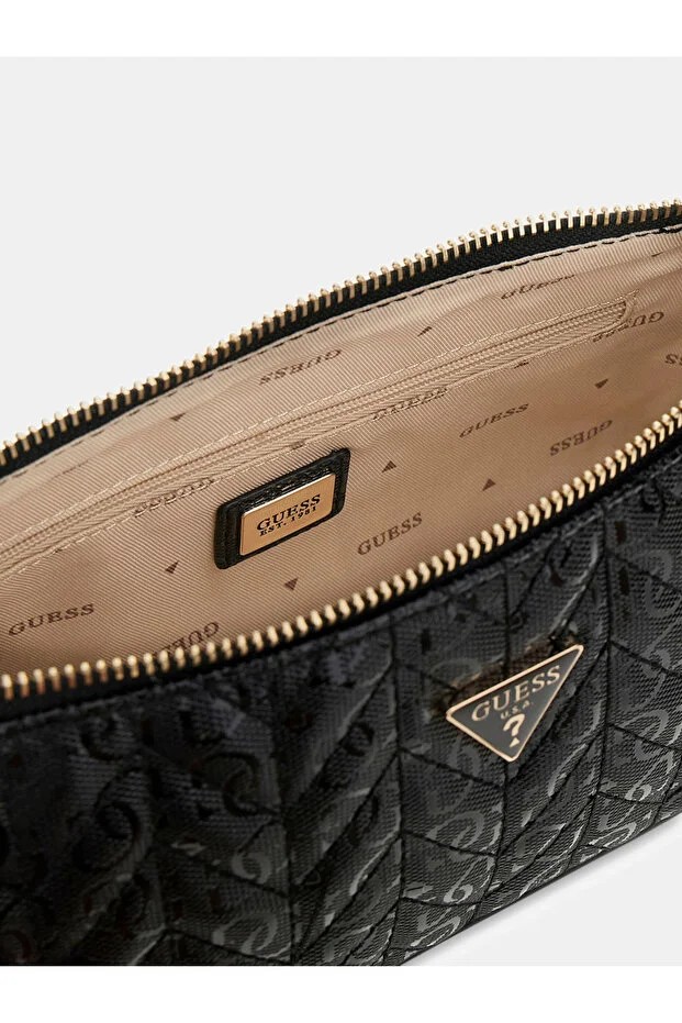 GUESS Stacey Omuz Çantası HWGG9741720 - Siyah