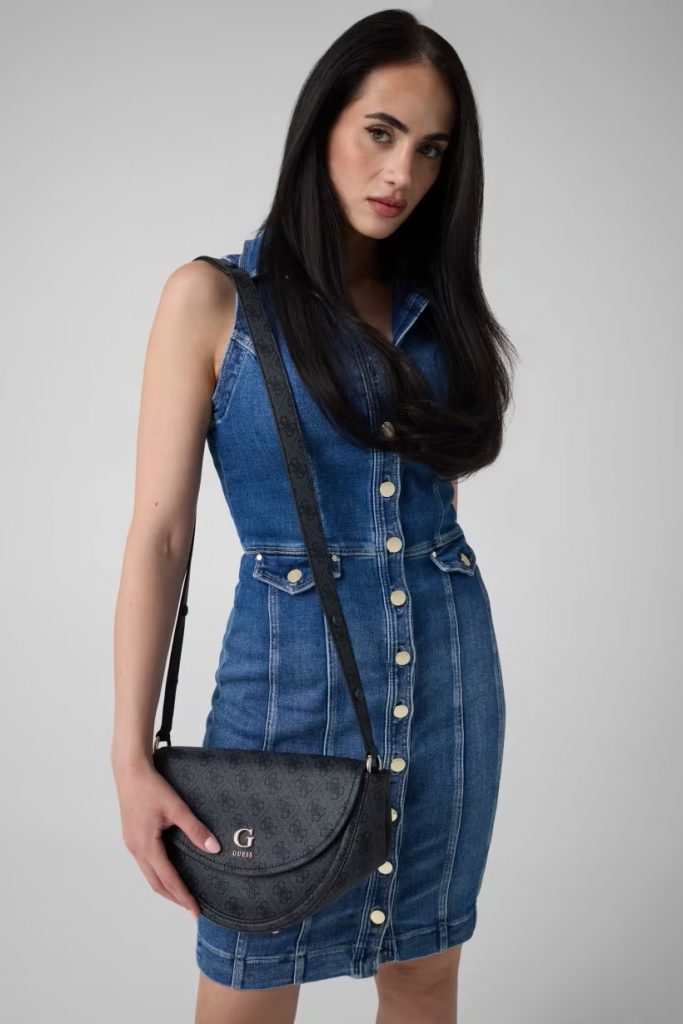 GUESS Coleen Logo Çanta HWSG9756210 - ANTRASİT