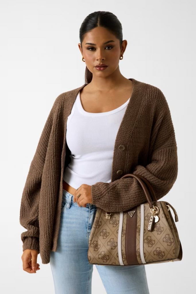 GUESS  Noelle Logo El Çantası HWSS9672070 - Latte