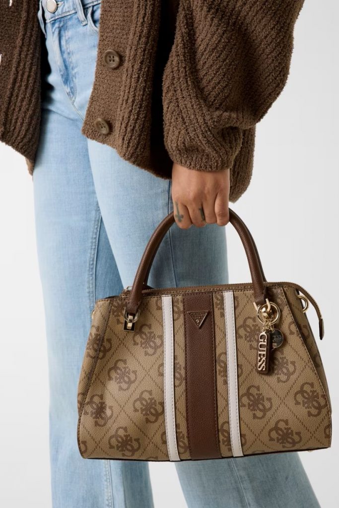 GUESS  Noelle Logo El Çantası HWSS9672070 - Latte