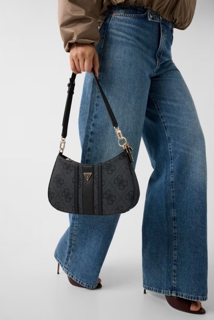 GUESS Noelle Omuz Çantası HWSS9672180 - ANTRASİT