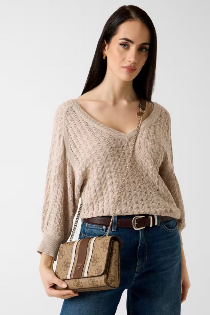 GUESS Noelle Logolu Çapraz Çanta HWSS9672210