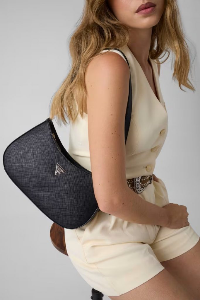 GUESS Noelle Saffiano Omuz Çantası HWZG9672180