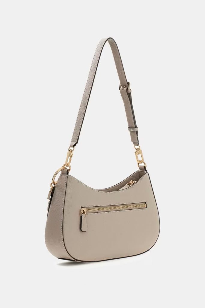 GUESS Noelle Saffiano Omuz Çantası HWZG9672180 - BEJ