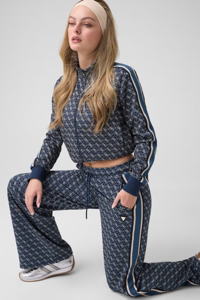 GUESS 4G Logolu Eşofman Altı Pantolon V6YB27K5181 - Lacivert