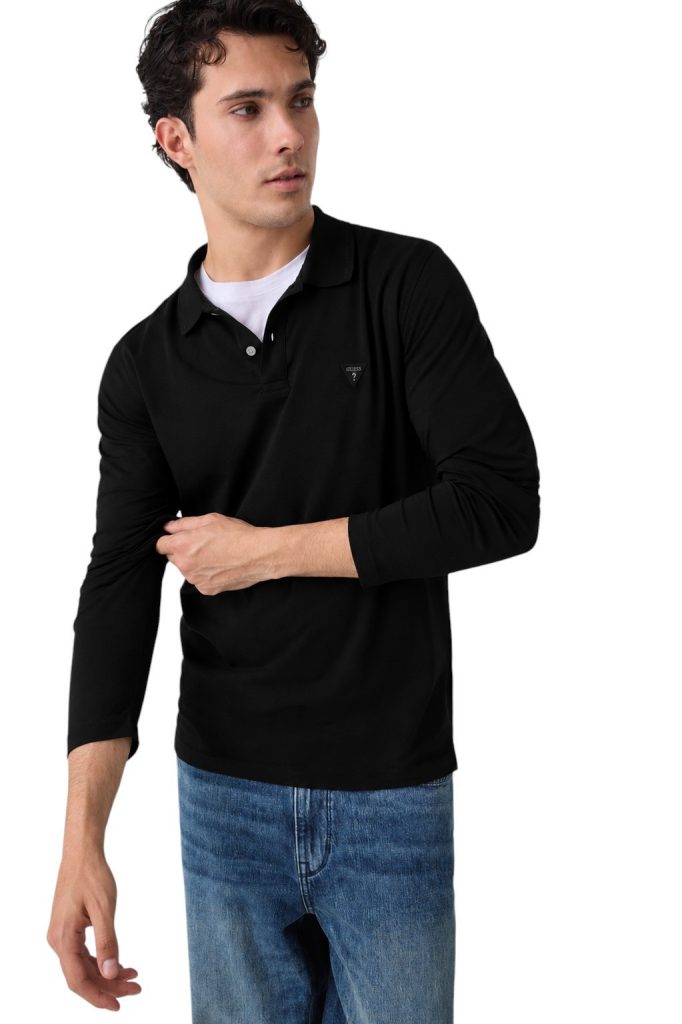 GUESS Logo Yamalı Polo Sweat M6YP36K4395