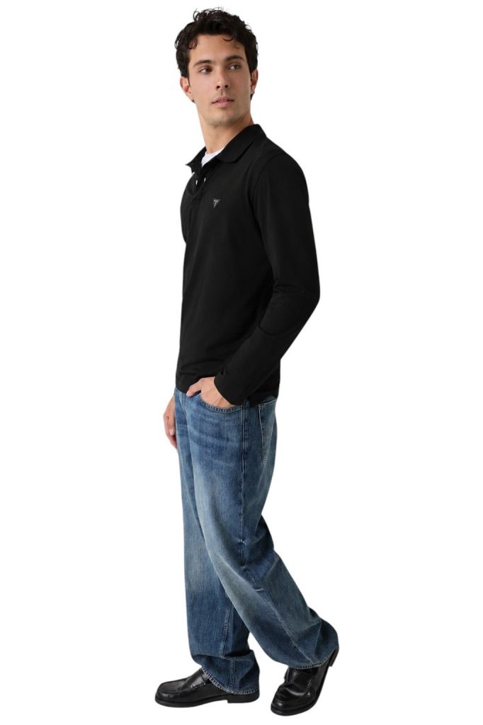 GUESS Logo Yamalı Polo Sweat M6YP36K4395