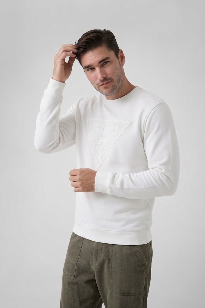 GUESS Nakışlı Logolu Sweatshirt M6YQ37K4103