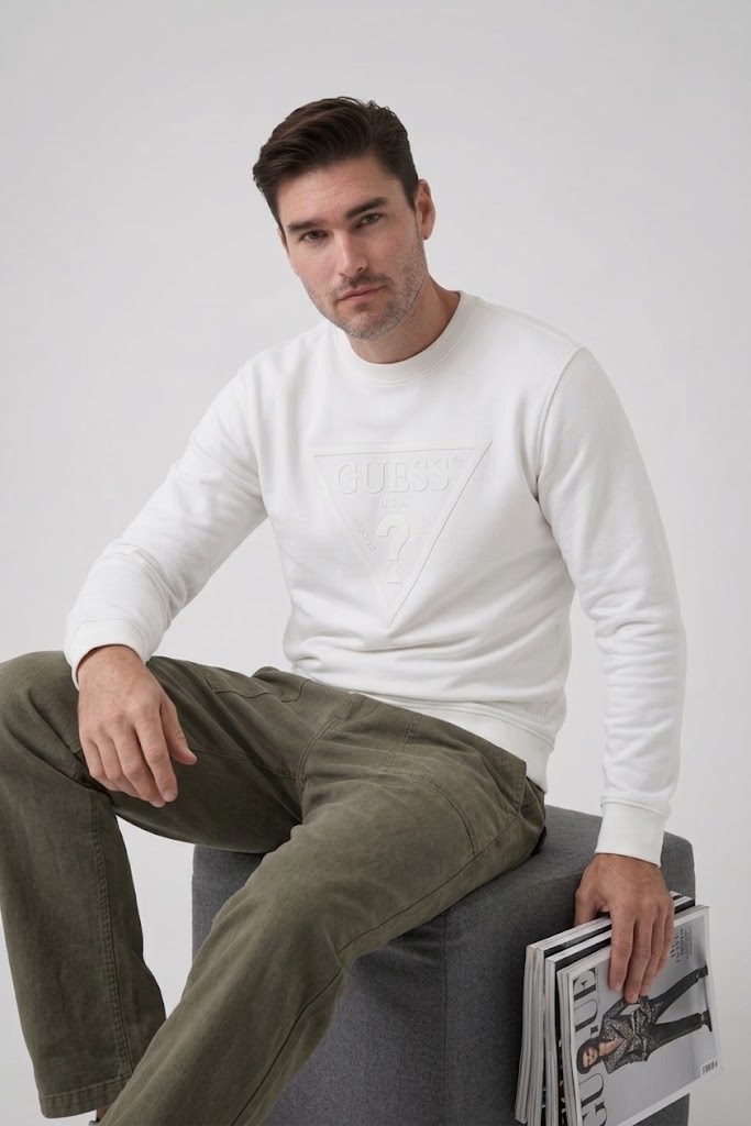 GUESS Nakışlı Logolu Sweatshirt M6YQ37K4103