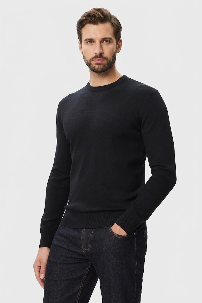 GUESS Nakışlı Logolu Kazak M6YR12Z0917