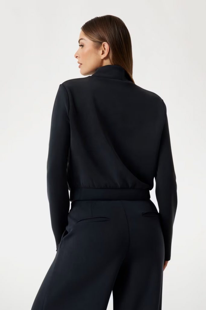 GUESS Yüksek Yakalı Sweatshirt V4YQ05KCAY2 - Siyah