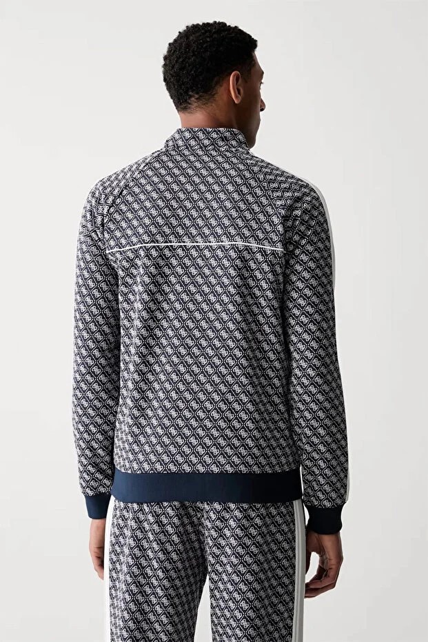 GUESS Parimo Dik Yaka Tam Fermuarlı Sweatshirt Z6YQ16K4620
