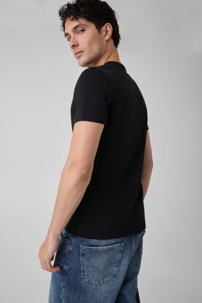 GUESS Pamuk Karışımlı T-Shirt M6YI24K3728 - Siyah