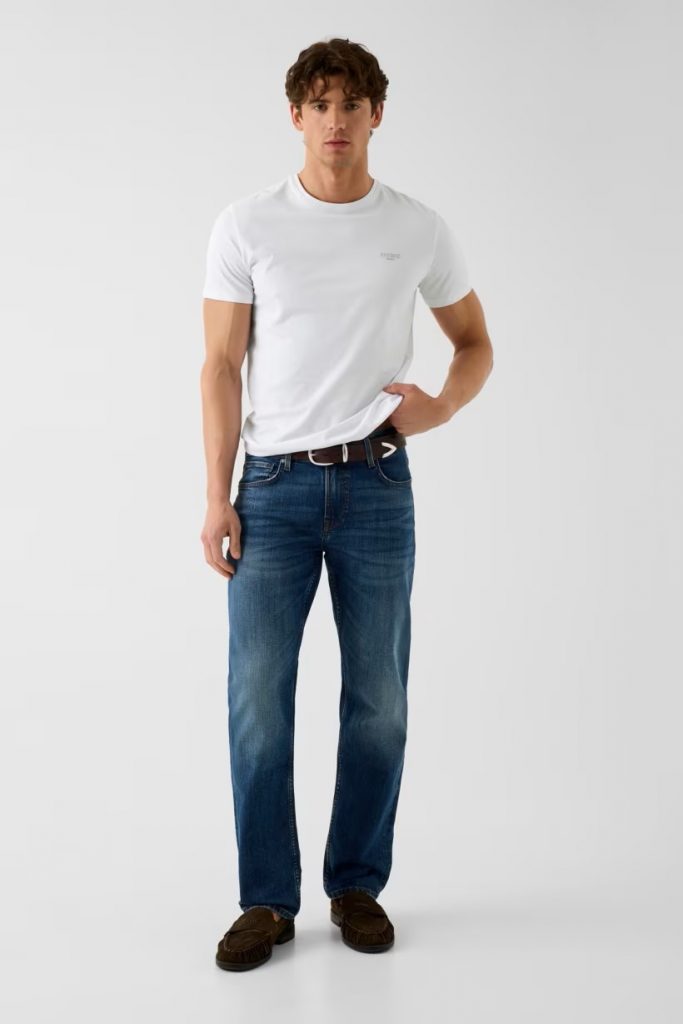 GUESS Pamuk Karışımlı T-Shirt M6YI24K3728 - Beyaz