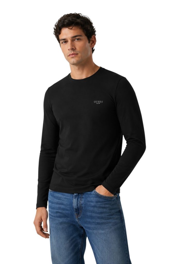 GUESS Uzun Kollu T-Shirt M6YI28K3733 - Siyah