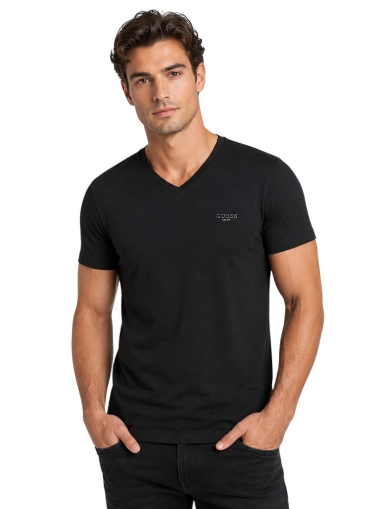 GUESS V Yaka Erkek T-Shirt M6YI32K3735