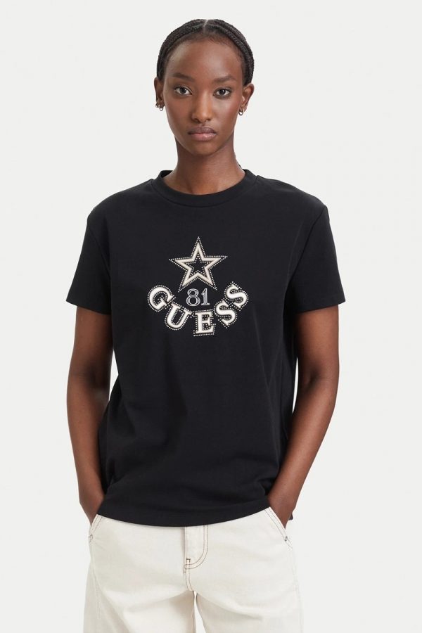 GUESS Elettra Kadın Aktif Regular Fit T-Shirt V6YI04K4268