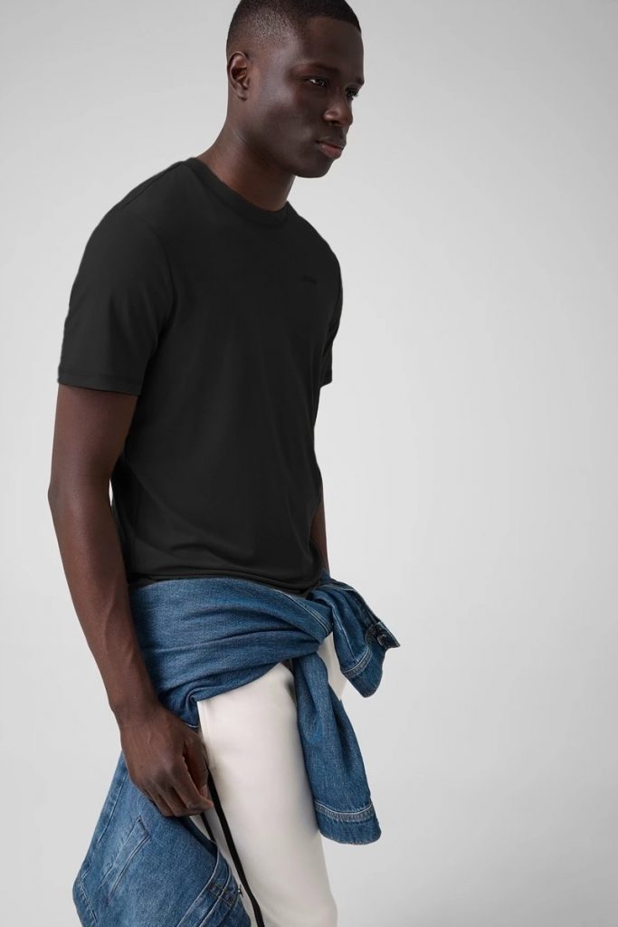 GUESS Nakışlı Logolu T-Shirt Z6YI27K5091 - Siyah